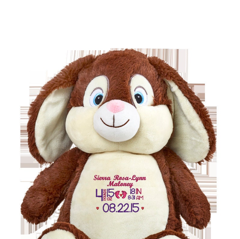 stuffed animal personalized message