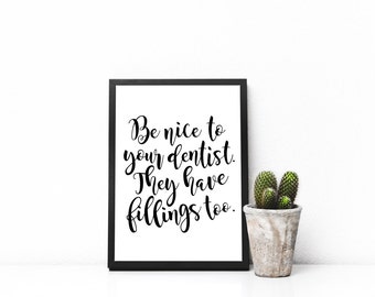 Funny Dentist Gift - Dentist Printable - Dental Resident Print- Thank You Dentist Gift - Dentistry Gift - Dentistry Student Graduation Gift
