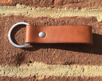 Leather Keychain, Leather Key Fob, Leather Key Holder, Leather Key Ring, Leather Key Lanyard, Leather Key Chain, Gifts Under 10, Key Chain