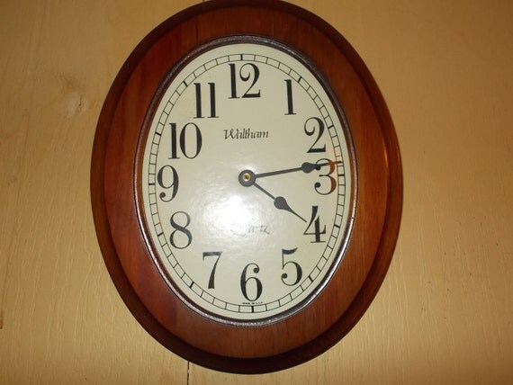 waltham kitchen utensil wall clock