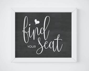 Find your seat | Etsy