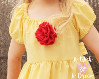 Belle Dress/Belle Costume/Princess Dress/Princess Costume/Girls Costume/Girls Gift/Costumes for Girls/Girls Halloween/Girls Dress