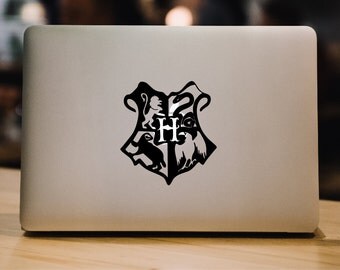 Harry Potter Decal Hogwarts Decal Laptop Sticker Laptop Decal Harry Potter Laptop Decals Macbook Decal Hogwarts Decal Hogwarts Logo 075