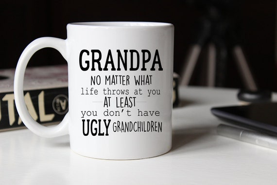 Download Funny Grandpa Gift, Ugly Children Mug, Fathers Day Mug ...