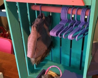 Handmade and Personalized American Girl Doll Closet!