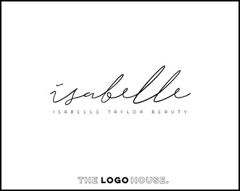 Signature Logo Design, Modern Premade Logo, Elegant Script Logo, Simple Signature Logo, Elegant Logo, Makeup Artist Logo, Handwritten Logo