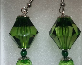 Green Fashion Earring