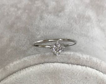 rings engagement ring white gold ring square cut ring wedding ring - Engagement Ring And Wedding Ring rings engagement ring white gold ring square cut ring wedding ring - Engagement Ring And Wedding Ring