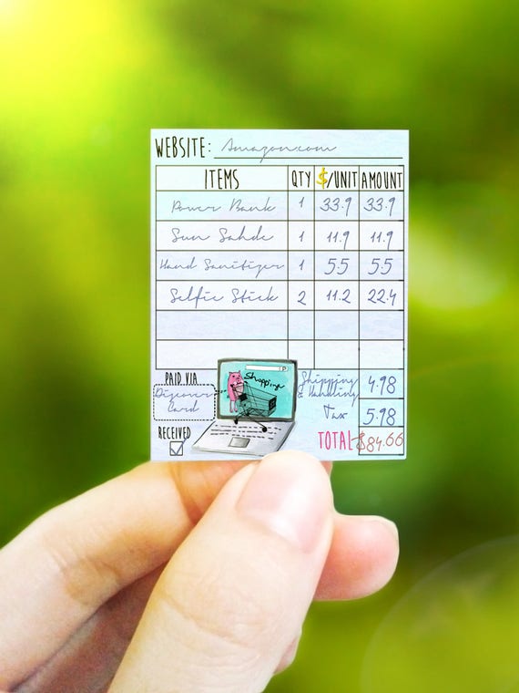 Printable Cute Online Shopping Stickers Order Tracking