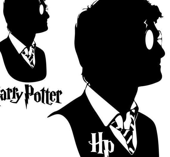 Download Wizard potter silhouette svg dfx cutting file