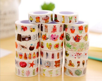 New 2017 custom washi tape Designs - Decorative Washi Paper Tape With customized Designs and Patterns - Perfect For Planners, Decorating