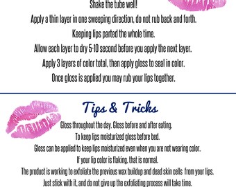 Lipsense tips | Etsy