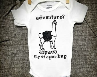 Funny onesie, farm onesie, farm baby clothes, hipster baby, alpaca funny onesie, trendy baby