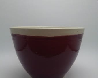 Hand thrown pottery bowl.Glazed with cone 5.