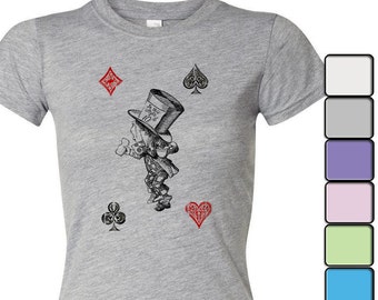 Alice in Wonderland T-shirt, Alice in Wonderland Shirt - Women's Shirt Tee, Alice in Wonderland by Lewis Carroll Shirt, Hatter
