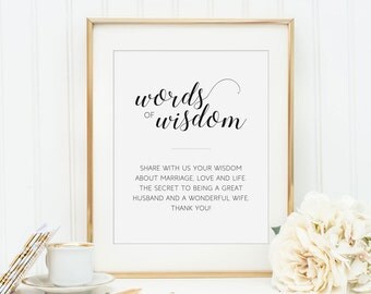 Stylish Printable Wedding Signs and Cards by OrchardBerry on Etsy