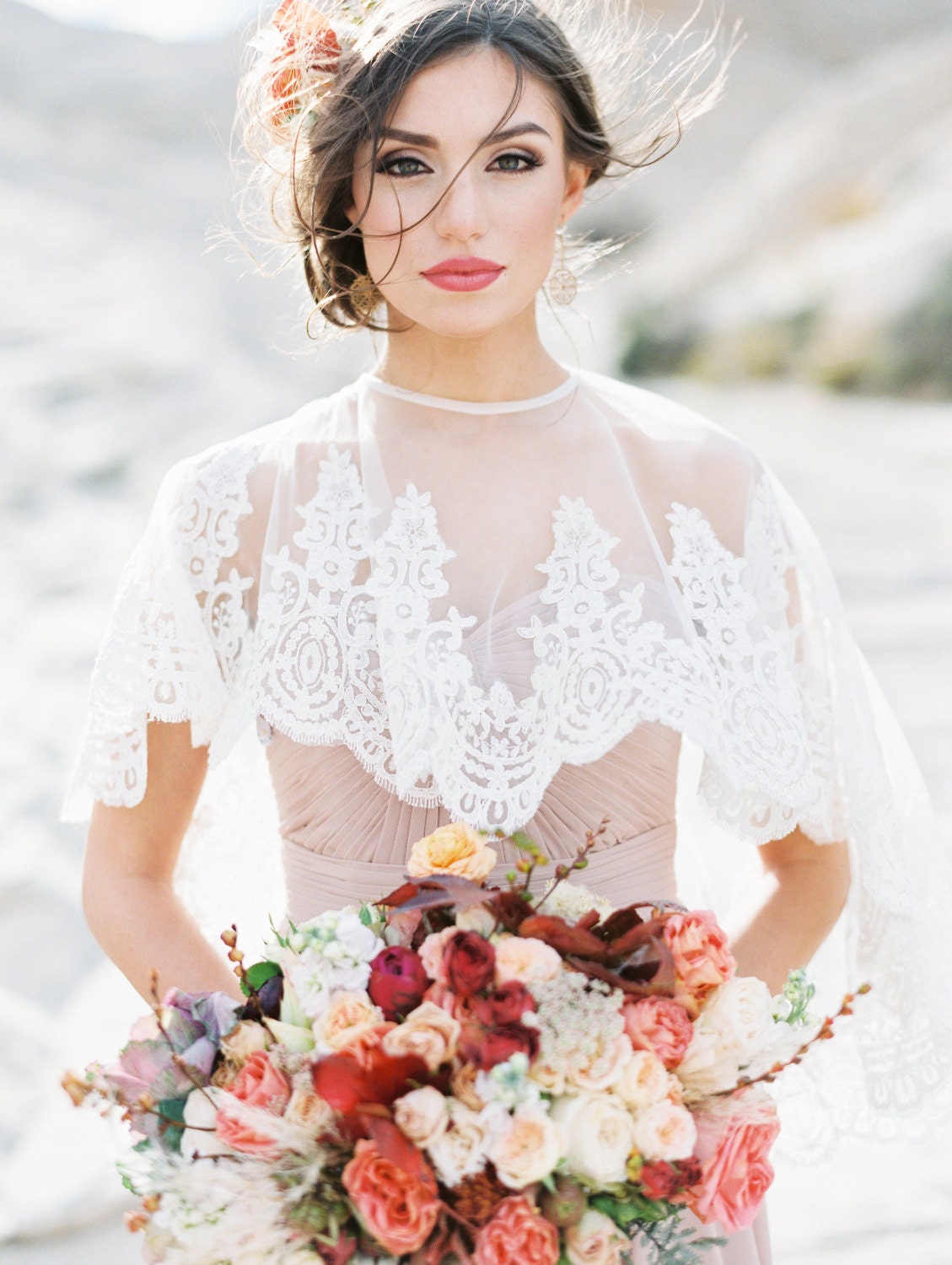 bridal cape cover up