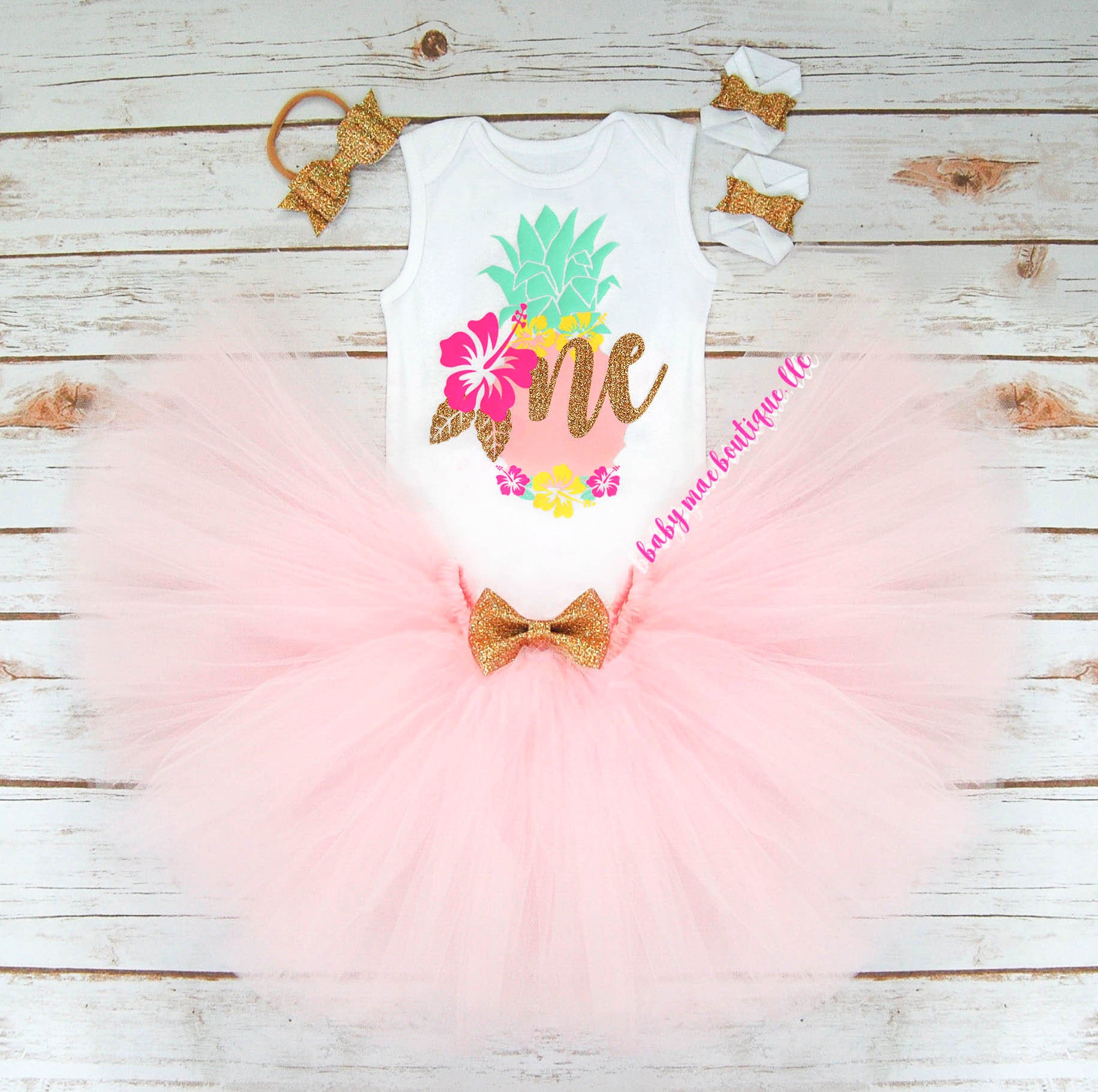 Pineapple First Birthday Outfit Girl One Birthday Tutu