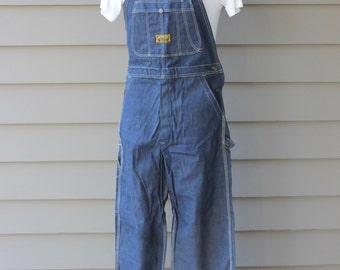 vintage 50's - 60's -Washington 'Dee Cee'- Men's denim overalls. 'New Old Stock'...Awesome workwear. Medium - 32 x 30