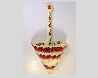 Vintage LOVELAND Art Pottery - Wall Pocket UMBRELLA