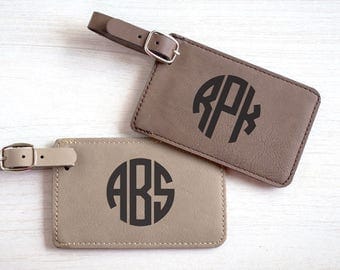 Monogrammed Luggage Tag: Bridesmaid Luggage Tags, Bridal Party Luggage Tags, Monogram Luggage Tag, Personalized Luggage Tags, SHIPS FAST