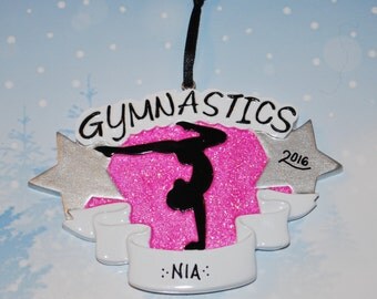 Personalized Gymnastics Christmas Ornament