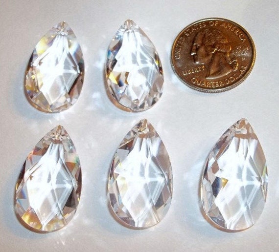 Vintage Teardrop Chandelier Crystals 1