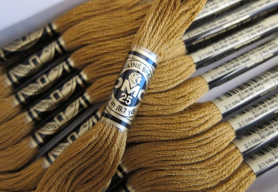 Dark Old Gold 680 DMC Cotton Embroidery Floss 8m / 8.7 yd.