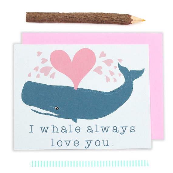 Download I Whale Always Love You Funny Whale Love Card I Love You