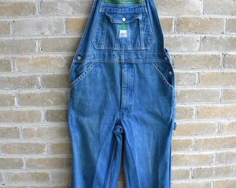 Unisex Vintage Authentic Liberty Overalls / Long Denim Liberty Overalls / Liberty Overalls / Men's 34 / Unisex S/M
