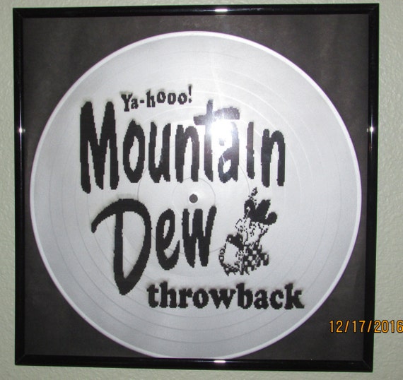 Mountain Dew Laser Engraved Vinyl Record