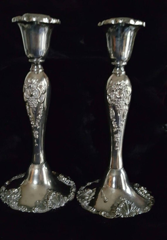 Silver Candlesticks by Godinger©