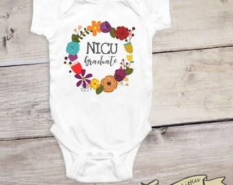 NICU Graduate Baby Onesie®, Miracle Baby, Little Miracle, Nursery Grad, Premie Onesie®, NICU onesie®