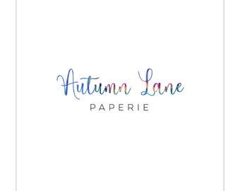 Logo Design | Watercolor Logo | Photography Logo | Watermark | Branding Package | Business Branding | Wordmark Logo | Handwriting Font Logo