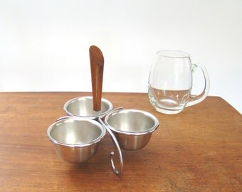 Mid-century Snack Bowls; Snack Tray; Mid-century Barware; Condiment Caddy; Bar nuts;