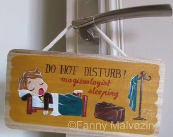 Newt Scamander (Fantastic Beasts - Harry Potter) door panel "Do not disturb"