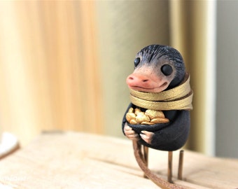 Niffler bookmark Fantastic Beasts Miniature Where to Find Them Magical Creatures Sculpture Harry Potter personalized gift