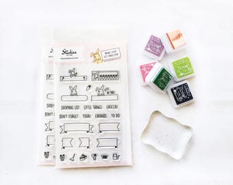 Brown Sugar Gets Things Done Clear Stamps | Planner Stamps, Stamp Set, To Do List, Planning Stamps, Bullet Journal
