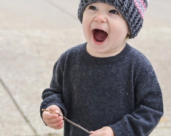 baby hat, girls hat, hat for girls, pom pom hat, girls pom pom hat, girls winter hat, baby girl hat, crochet baby hat