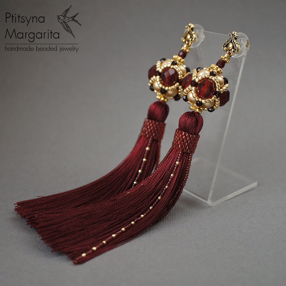 Long earrings earrings tassel earrings beaded earrings