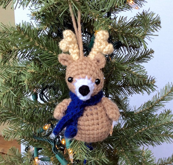 Crochet Animal Ornament Pattern, Crochet Christmas Pattern ...