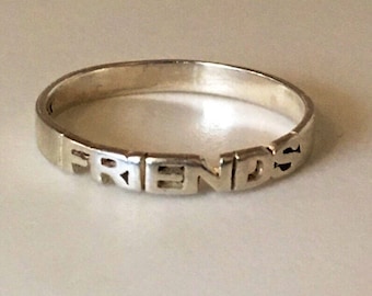 Sterling Silver - FRIENDS ring