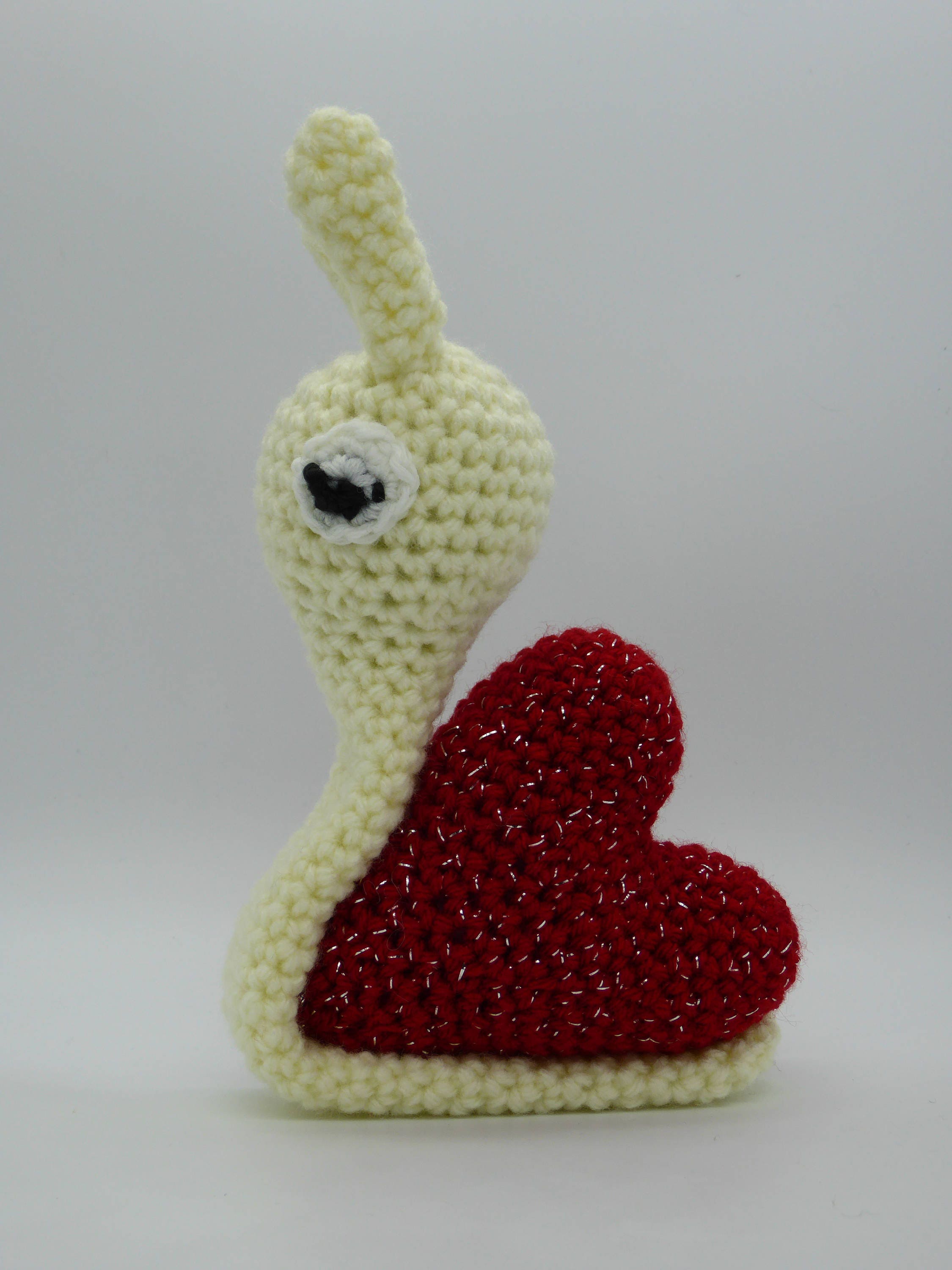 Snail Crochet Snail Amigurumi Snail Snail with Heart Shell