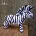 small stuffed zebra