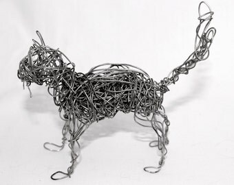 Wire cat | Etsy