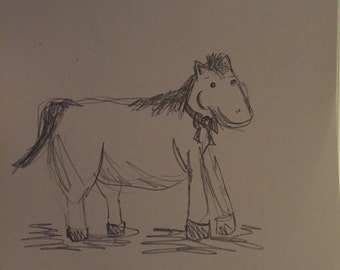 Dressage Horse Drawing