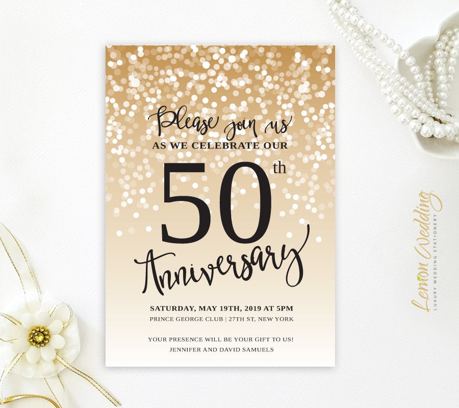 Italian 50Th Wedding Anniversary Invitations 4