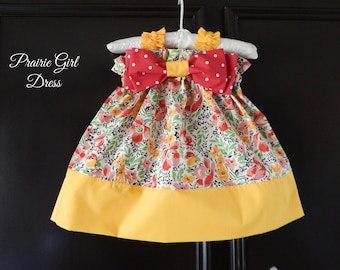 Baby Floral Dress, Baby Shower Gift, Toddler Dress, Girls Clothing