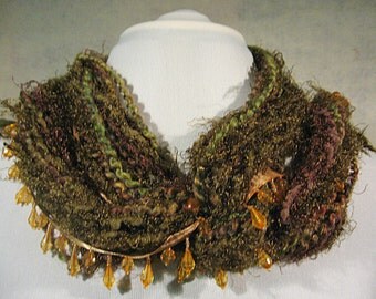 GREEN RIBBON SCARF
