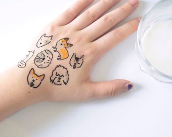 dog tattoo etsy dog tattoo etsy